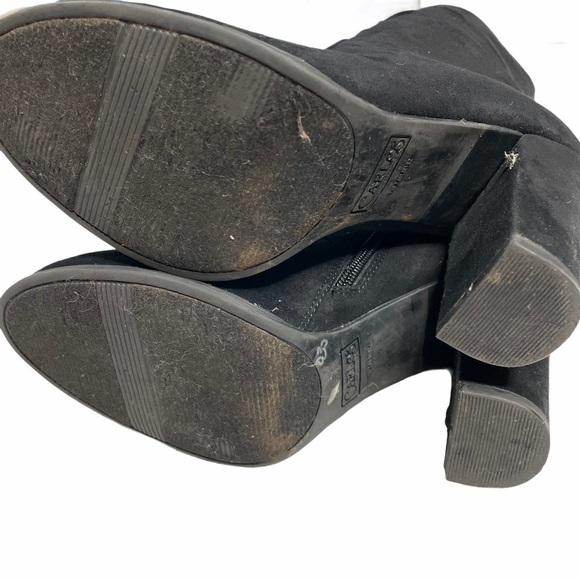 Carlos Santana Lace Up Chunky Heel Faux Suede Boot Size 10 - Picture 10 of 10